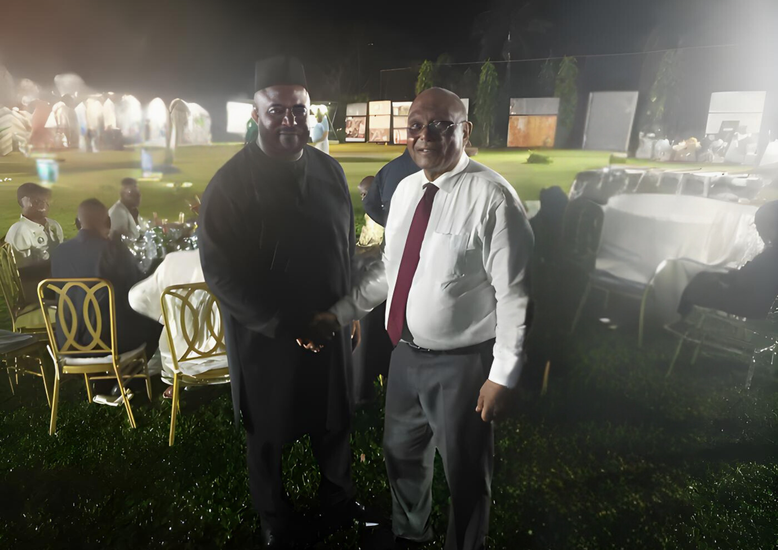 Meeting with H.E. Grégoire Owona, Minister of Labor and civic education of Cameroon at the Third Banana Plantain Festival in Douala